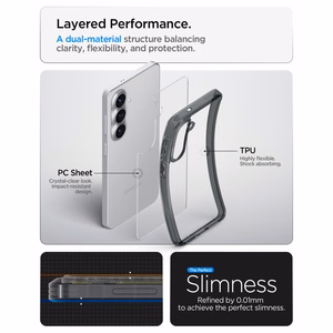 Spigen Ultra Hybrid ümbris Samsung Galaxy S26+ - poolläbipaistev
