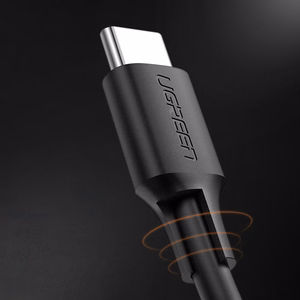 Ugreen US286 USB-C - USB-C PD QC 3A 480Mb/s 2m kaabel - must
