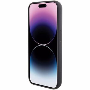 Karl Lagerfeld Gripstand Saffiano Choupette Pins ümbris jaoks iPhone 14 Pro - must