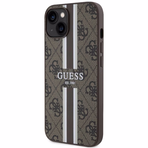 Guess GUHMP14MP4RPSW iPhone 14 Plus 6.7" коричневый/коричневый hardcase 4G Printed Stripes MagSafe