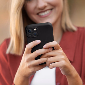 Silikoonist Mag Cover ümbris mudelile iPhone 17 Pro / 18 Pro, MagSafe'iga ühilduv kaamerakaitsega – must