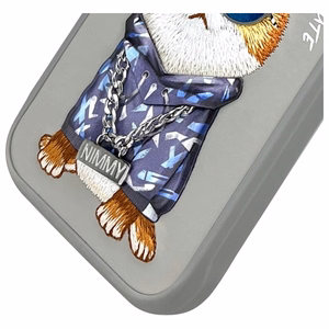 Nimmy Glasses Cool Cat чехол для iPhone 15 Pro Max - серый