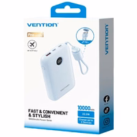 Vention FKAL0-C 10000mAh 22.5W akupank USB sinine