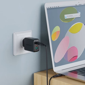 Laadija Acefast A13 must 65W (2xPD / 1xQC3.0) + Type-C / Type-C 120cm kaabel