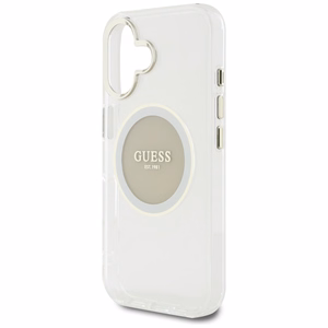 Guess IML Metal Colored Circle Classic Logo MagSafe ümbris jaoks iPhone 16 - hall