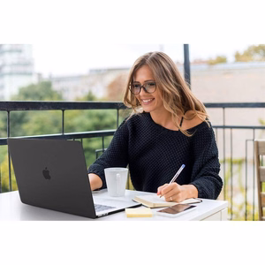 Tech-Protect SmartShell Ümbris jaoks MacBook Air 13" M2 / M3 / 2022-2024 - Clear-Glitter