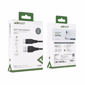 USB kaabel Acefast C3-04 USB-A to USB-C 1.2m must