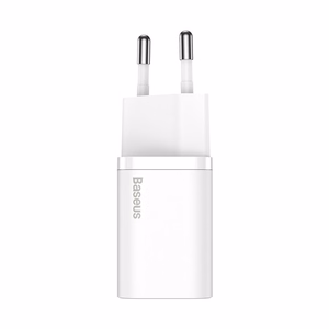 Laadija Baseus Super Si 25W USB-C + USB-C to USB-C kaabel 1.0m valge TZCCSUP-L02