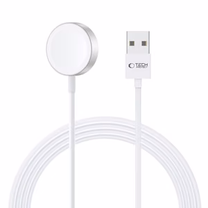Tech-Protect UltraBoost Magnetic Induktiivne Laadija koos USB-A Connector jaoks Apple Watch 1.2m - valge
