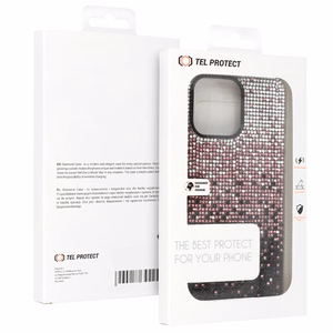 Tel Protect Diamond Ümbris jaoks Iphone 14 Pro Max burgundia