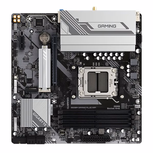 Материнская плата GIGABYTE B650M Gaming Plus WiFi AMD Ryzen 9000 DDR5 2xPCIe 4.0 M.2 2.5GbE WiFi 6E USB 3.2 Gen 1