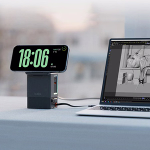 SBS Power Dock 6-in-1 with MagSafe, Stand, and USB-C Cables 65W – Black