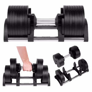 REBEL ACTIVE reguleeritav malmist hantel, 36 kg, 2 kg sammuga