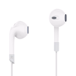 Kruger&Matz C2 USB-C kõrvasisesed mikrofoniga kõrvaklapid, valged