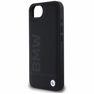 BMW Leather Hot Stamp iPhone 16e Ümbris - Must