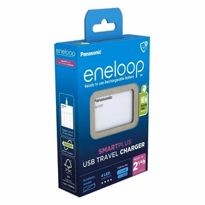 Panasonic Eneloop Smartplus BQ-CC87 / BQ-CC87USB – kodumajapidamisakude laadija, USB-toide