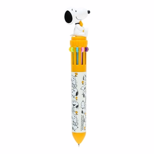 Snoopy Lazy Days automaatne 10 värviga pastapliiats 3D-figuuriga