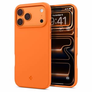 Spigen Silikoon Fit Mag MagSafe Ümbris for iPhone 17 Pro Max - oranž