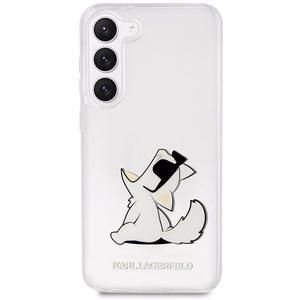 Karl Lagerfeld KLHCS23MCFNRC S23+ S916 прозрачный жёсткий чехол Choupette Fun