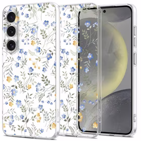 Tech-Protect FlexAir Ümbris jaoks Samsung Galaxy S25 - Daisies with Leaves