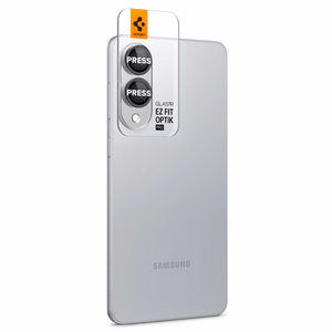 Spigen Optik Pro GLAS.TR "Ez Fit" 2-pack Camera Cover jaoks Samsung Galaxy S25 Edge - Must