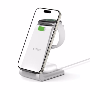 Tech-Protect QI15W-A36 3в1 Зарядная станция для Apple - белый
