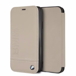 BMW Logo Imprint iPhone Xr Ümbris - Beige