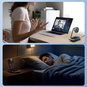 Joyroom JR-WQN05 15W MagSafe / Qi 2in1 inductive Laadija foldable - must