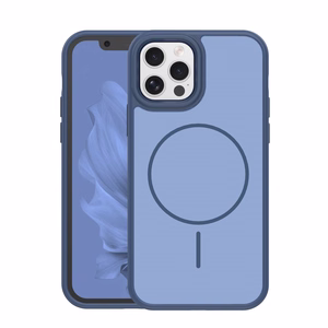 Frame Thin Mag ümbris for iPhone 12 / 12 Pro 6,1" tumesinine