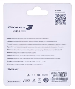 PATRIOT USB mälupulk Xporter 3 128GB Type A USB 3.2