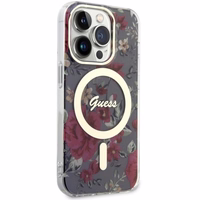 Guess GUHMP14LHCFWSA iPhone 14 Pro 6.1" roheline/khaki hardcase Flower MagSafe