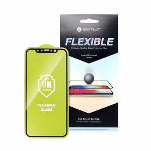Bestsuit Flexible Hybrid Glass 5D jaoks Apple iPhone 12 mini must