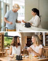 Powerbank Veger Pogo (W007CK) komplekt 4 x 5000 mAh must