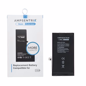 AmpSentrix Basic aku iPhone 12 / 12 Pro jaoks (suurendatud mahutavus 3300 mAh)