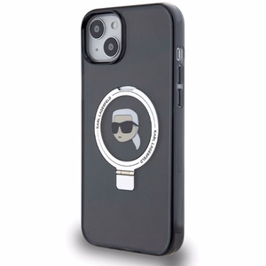 Karl Lagerfeld KLHMP15SHMRSKHK iPhone 15 6.1" must/must hardcase Ring Stand Karl Head MagSafe