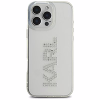 Karl Lagerfeld IML Rhinestones Logo iPhone 16 Pro Ümbris - Clear