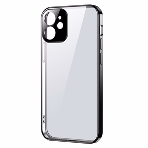 Joyroom New Beauty Series ультратонкий чехол с гальванизированной рамкой для iPhone 12 mini чёрный (JR-BP741)