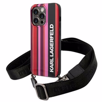 Karl Lagerfeld KLHCP14XSTSTP iPhone 14 Pro Max 6.7 "hardcase roosa / roosa Color Stripes Strap