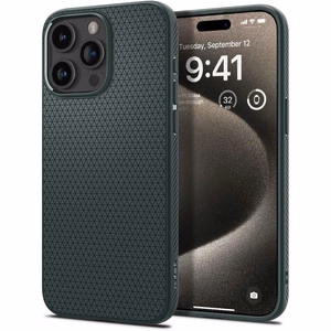 SPIGEN case LIQUID AIR for IPHONE 15 Pro Max abyss green
