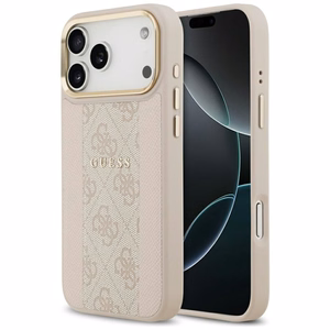 GUESS ümbris jaoks IPHONE 17 Pro Max compatible with MagSafe GUHMP17XPG4SEMCP (PU W/ 4G Stripe) roosa
