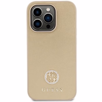 Guess GUHCP15XPS4DGPD iPhone 15 Pro Max 6.7" kuldne/kuldne hardcase Strass Metal Logo