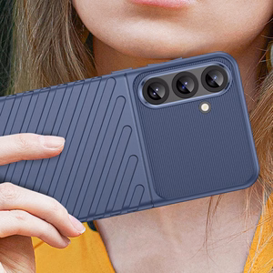 Thunder Ümbris jaoks Samsung Galaxy S25+ Silicone Armored Cover - sinine
