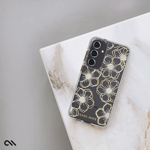 Case-Mate Floral Gems ümbris seadmele Samsung Galaxy S24+, kuldne