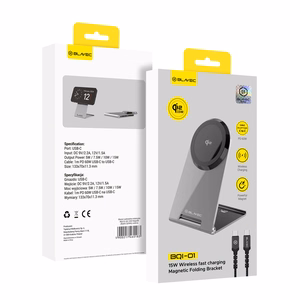 Blavec Induction laadija BQI-01 Qi2 15W magnetiline Magsafe + Raptor kaabel tüüp C to tüüp C (BQI01-QI2MS) hõbedane