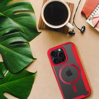 SMART MAG Kaaned Ümbris compatible with MagSafe jaoks IPHONE 16 Pro Max punane