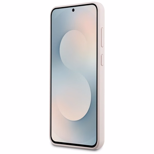 Karl Lagerfeld Silicone Karl & Choupette Heads MagSafe Ümbris jaoks Samsung Galaxy S25 FE - roosa