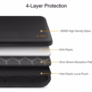 Tech-Protect Hardpouch jaoks 15-16 Laptops - must and oranž