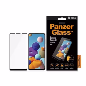 PanzerGlass E2E Regular karastatud klaas jaoks Samsung Galaxy A21 - with must raamiga