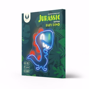 Neon PLEXI LED JURASSIC BABY DINO sinine FLNJ01 Forever Light
