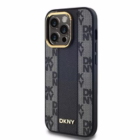 DKNY Leather Checkered Mono Pattern MagSafe Ümbris jaoks iPhone 13 Pro Max - Must